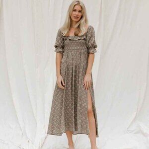 Birdie Dress || Pine Floral